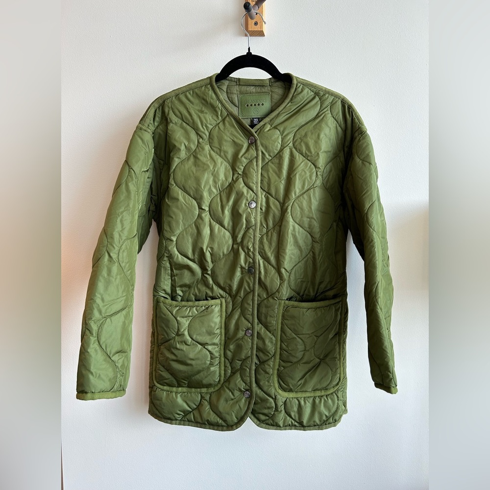 Blank NYC Green Quilted Jacket